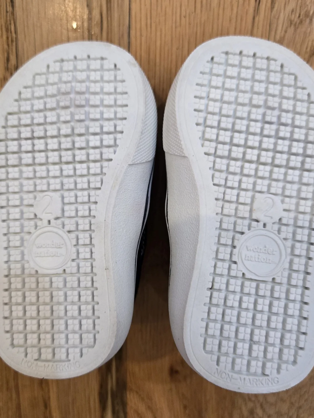wonder nation Black and White Slip-On Baby Shoes